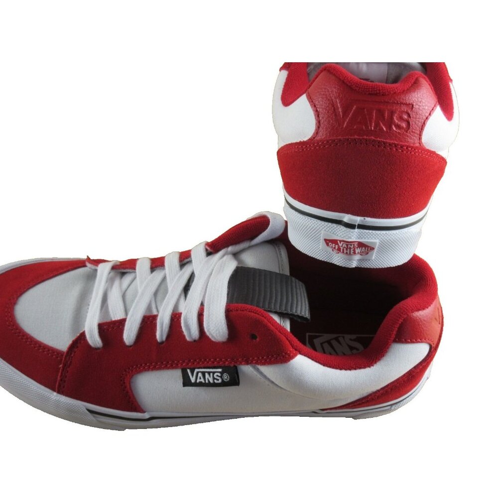 Vans Men's Chukka Push Red True White Canvas Suede shoes Size 11.5 NIB - Picture 6 of 7